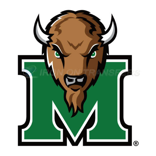 Marshall Thundering Herd Logo T-shirts Iron On Transfers N4978 - Click Image to Close